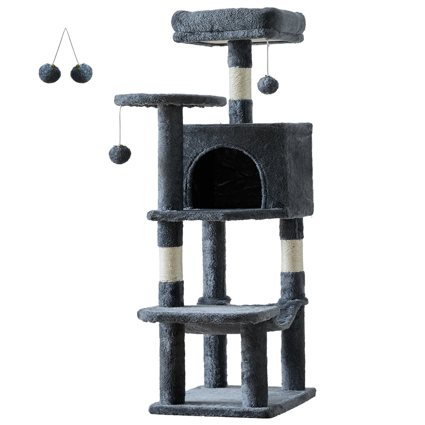 JHK Multi Cat Climbing Cat Tree Tower Sisal Scratching Posts