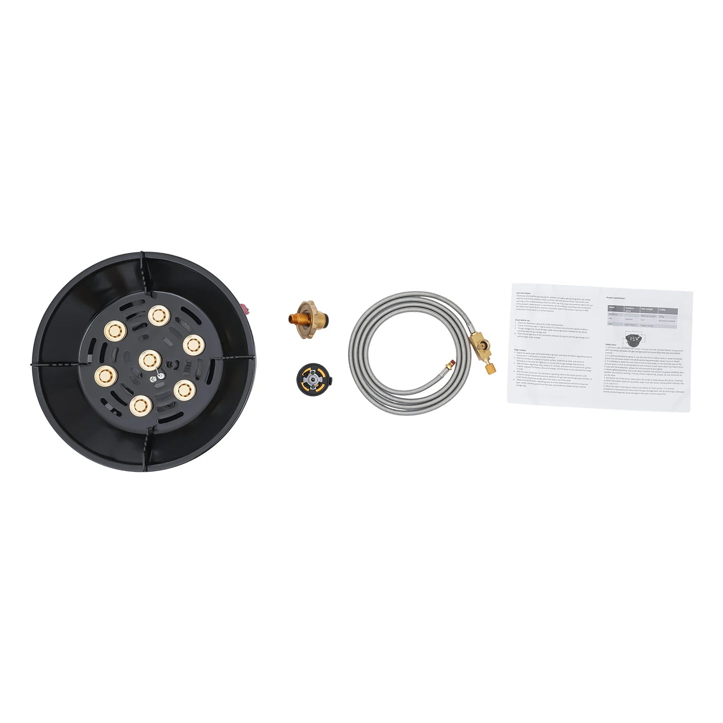 Rolled Steel Portable Camping Stovetop 72000BTU With Windproof Design Construction