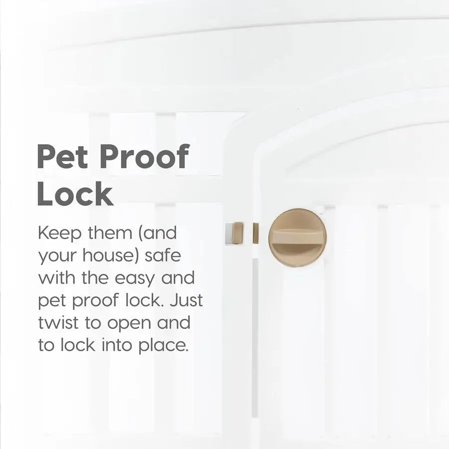 USA Made 4 Panel Canine Playpen With Door Indoor Use