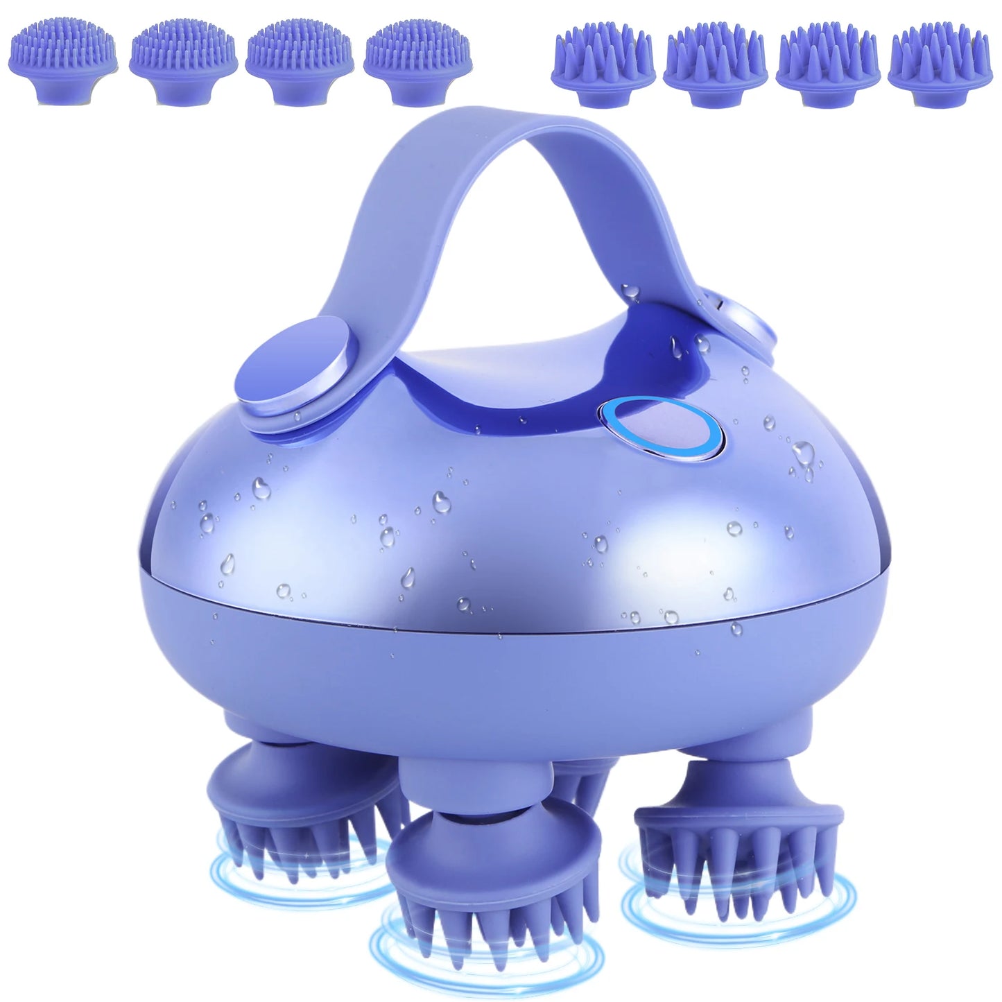 APWIKOGER Electric Scalp Massager With 8 Silicone Heads