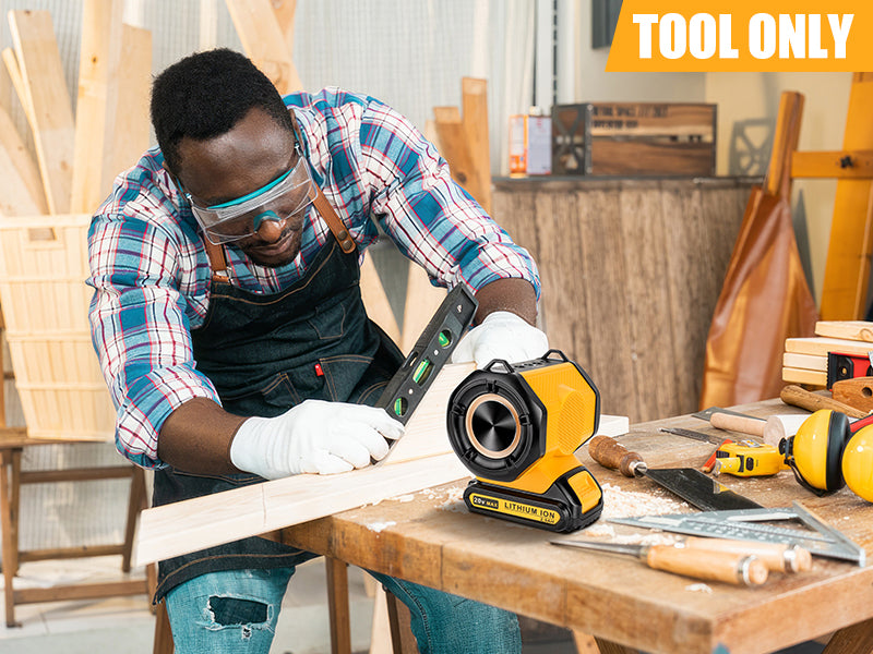 JYJZPBC 30W Cordless Bluetooth Speaker For Dewalt 18V 20V Batteries