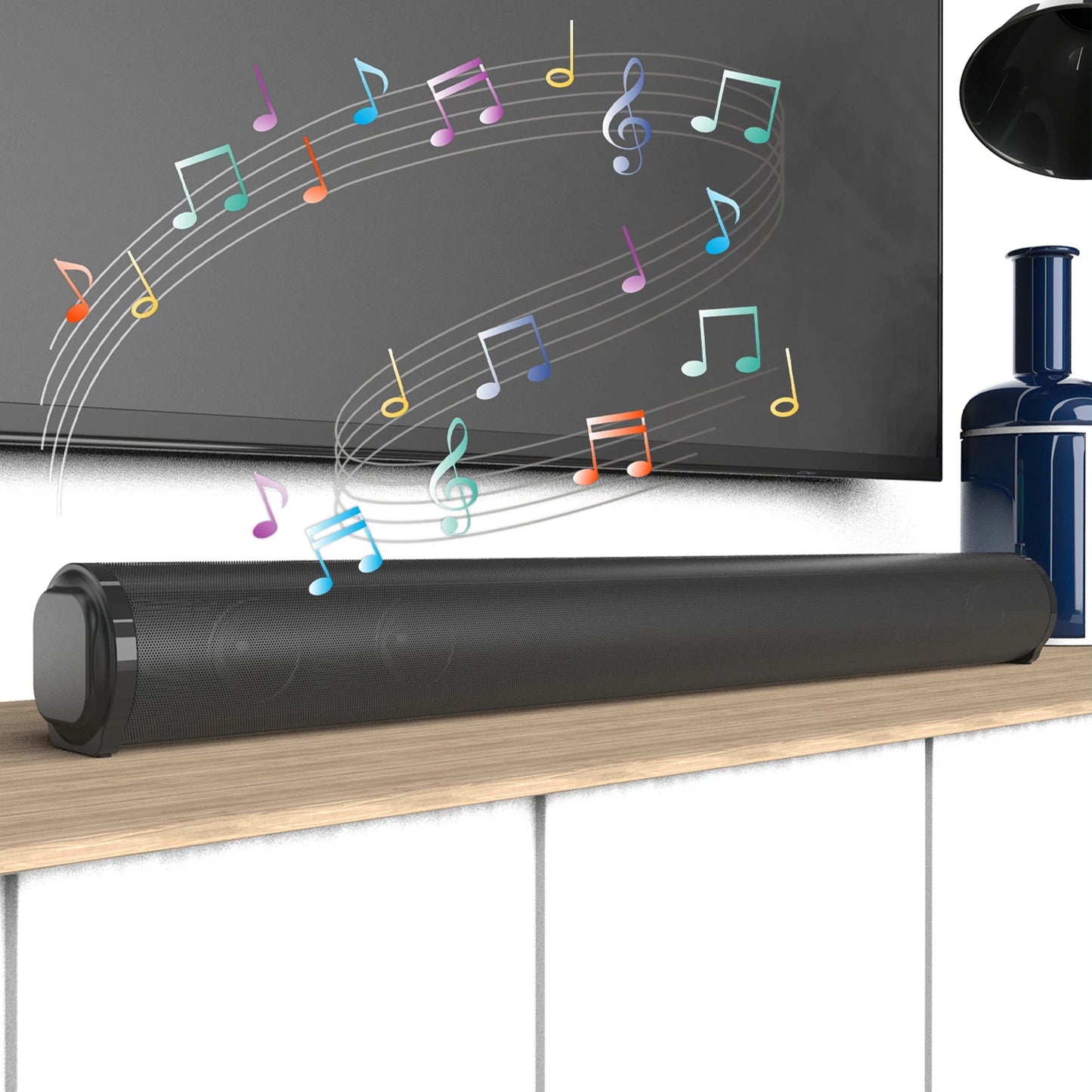 Sombar Wireless Bluetooth Soundbar Computer Home Theater Speaker