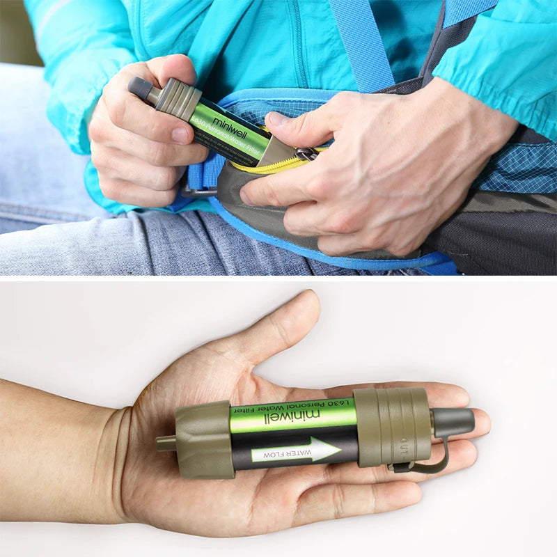 Miniwell L630 Personal Camping Water Filter Straw for Survival