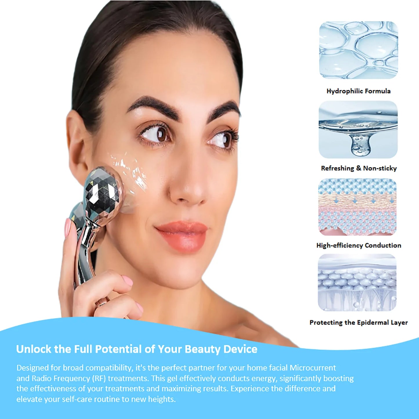 YMEYFAN Conductive Gel for Ultrasonic EMS and HIFU Treatments