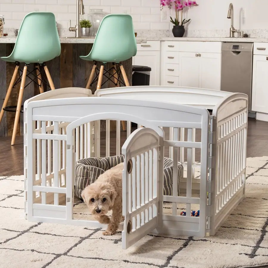 USA Made 4 Panel Canine Playpen With Door Indoor Use