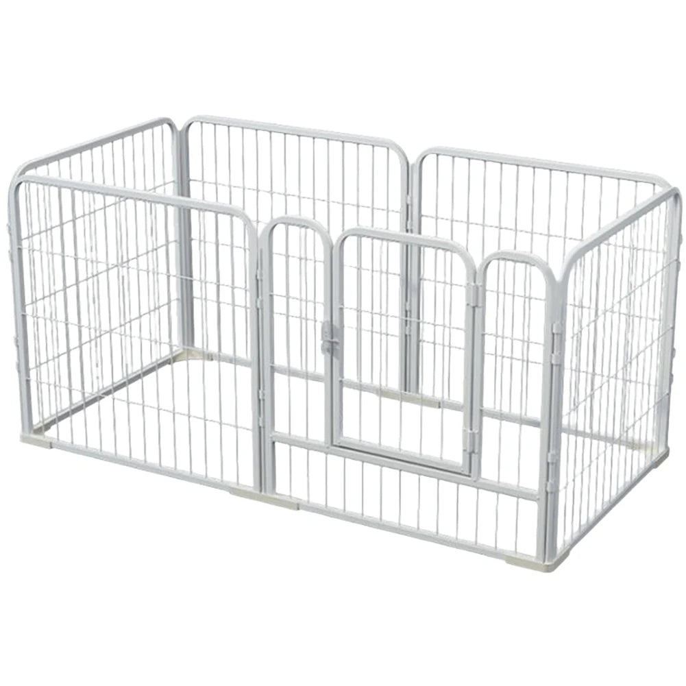 APWIKOGER Heavy Duty Pet Playpen 6 Panel Portable Dog Cat Fence With Door