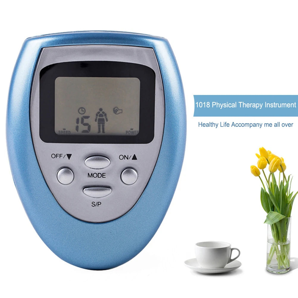 8 Modes Tens Muscle Stimulator Massage Machine For Pain Relief And Physiotherapy With Power Off