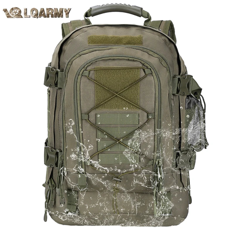 LQARMY Tactical Backpack Molle Rucksack For Hiking Camping