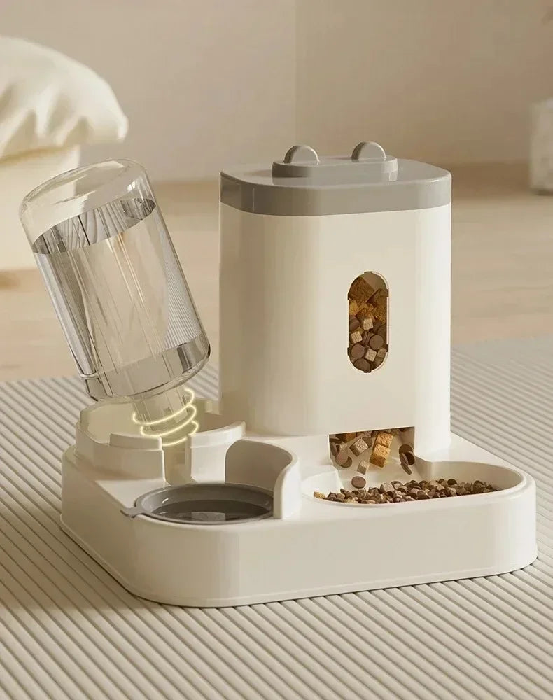 Automatic Pet Feeder And Water Fountain For Dogs And Cats