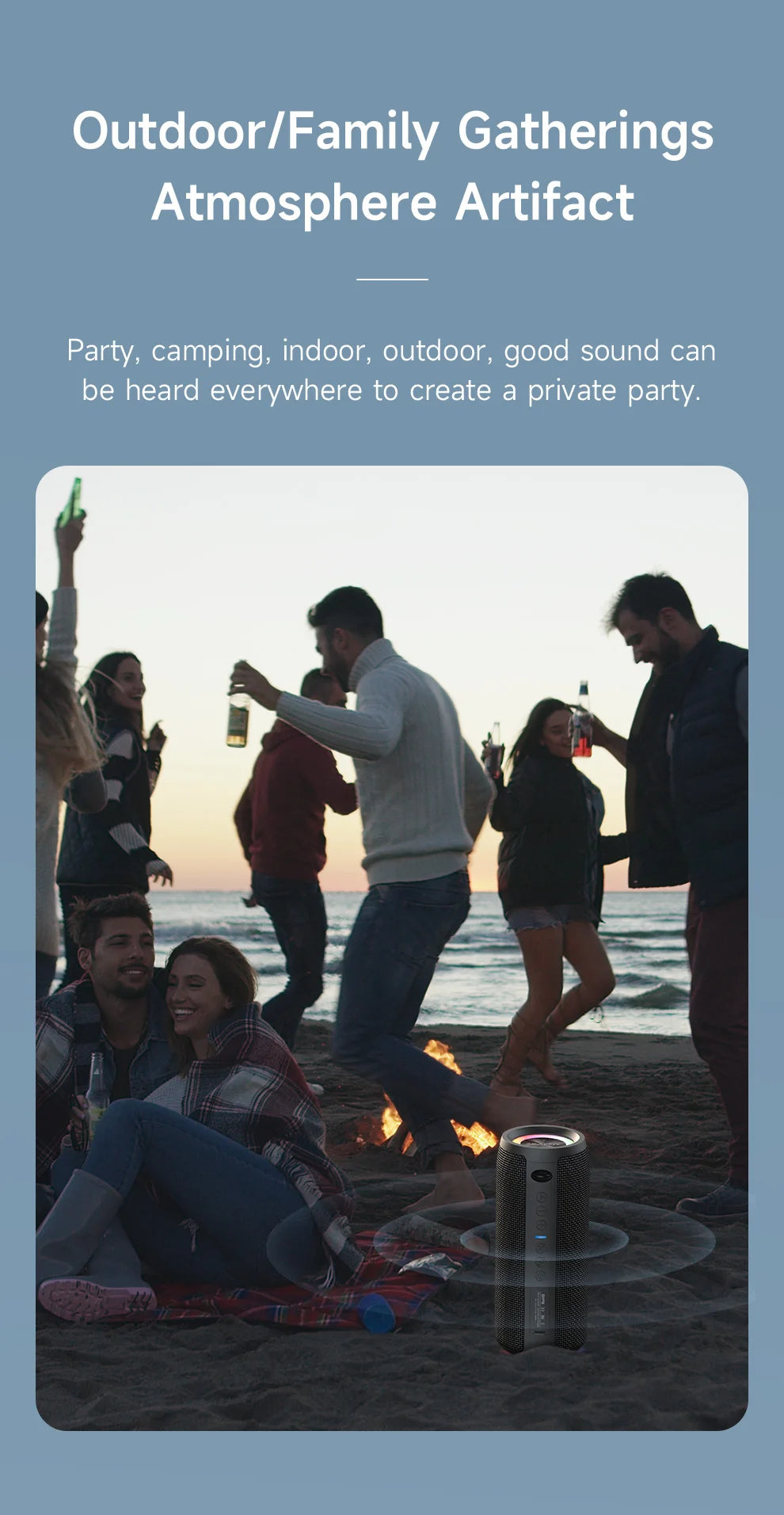 ZEALOT S51Pro 40W IPX5 Waterproof Bluetooth Speaker TWS