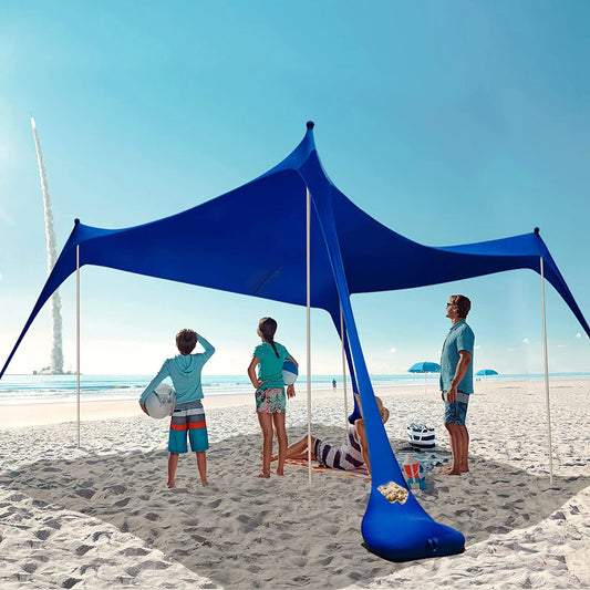 Building Outdoor Canopy Tent Portable Lawn Beach Shelter Sun Protection and Cooling