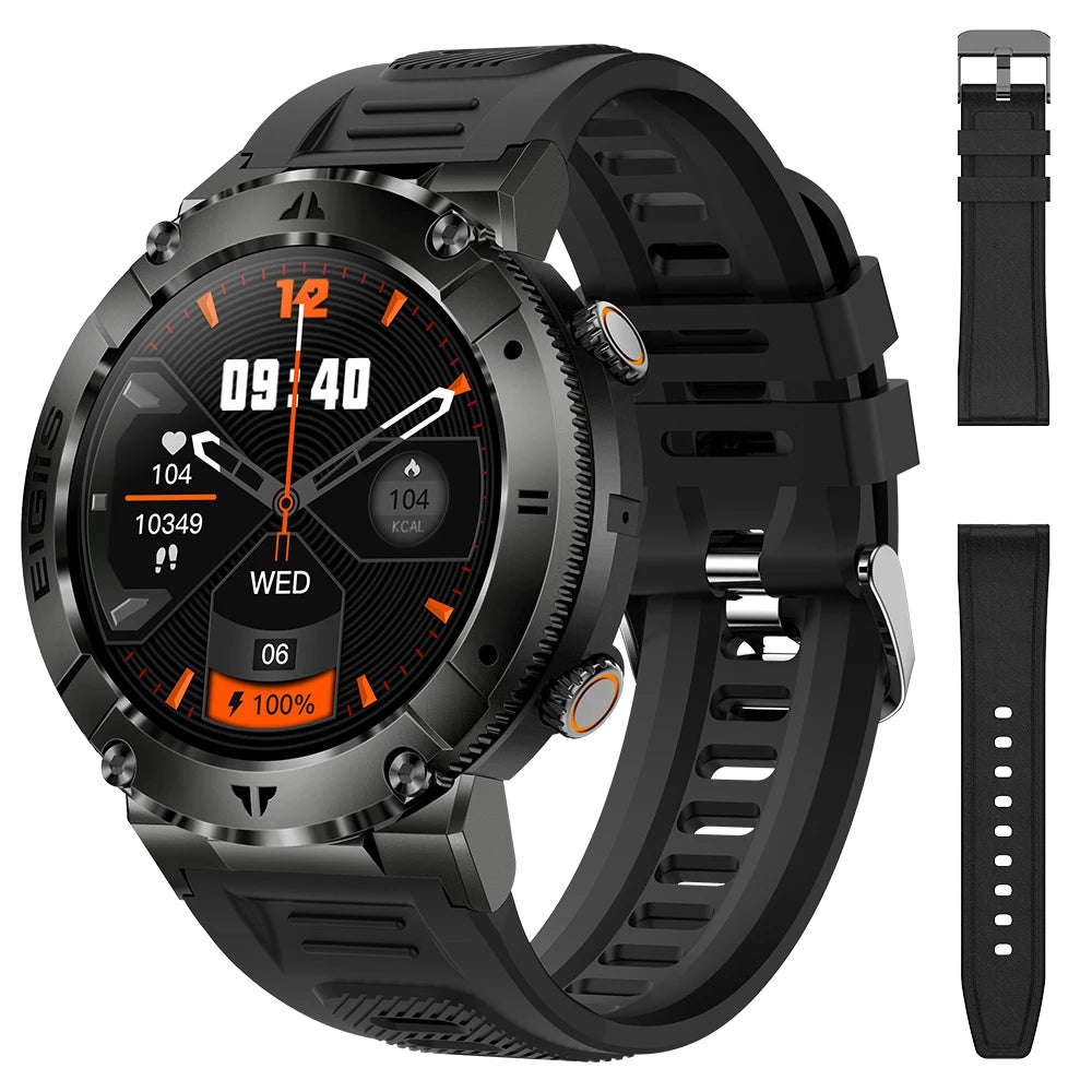 LaNikar Smartwatch Men TFT Display Bluetooth Call Blood Pressure Monitor