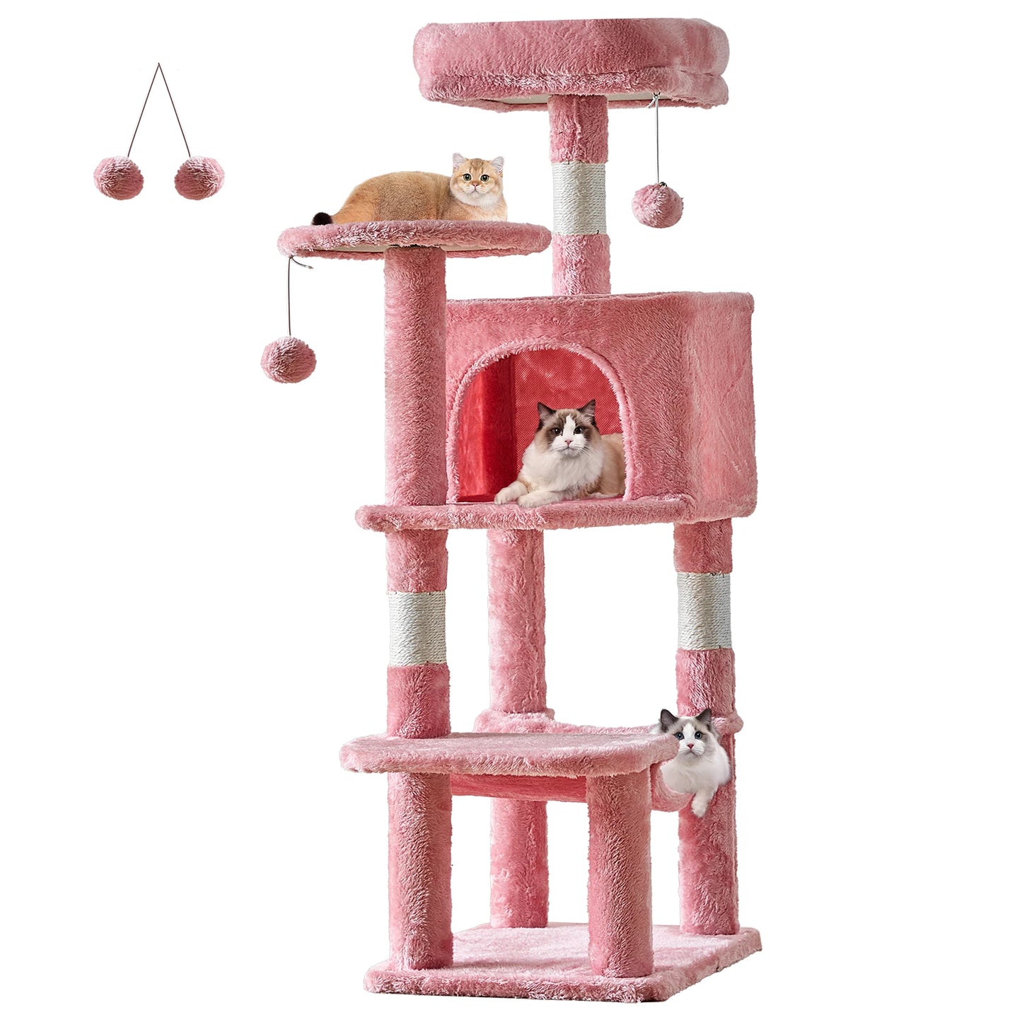 JHK Multi Cat Climbing Cat Tree Tower Sisal Scratching Posts