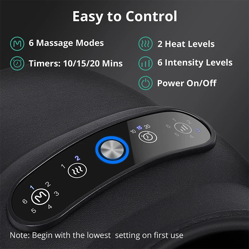 Medcursor Wireless Electric Hand Massager With Air Compression AcupointNumbnessRelief
