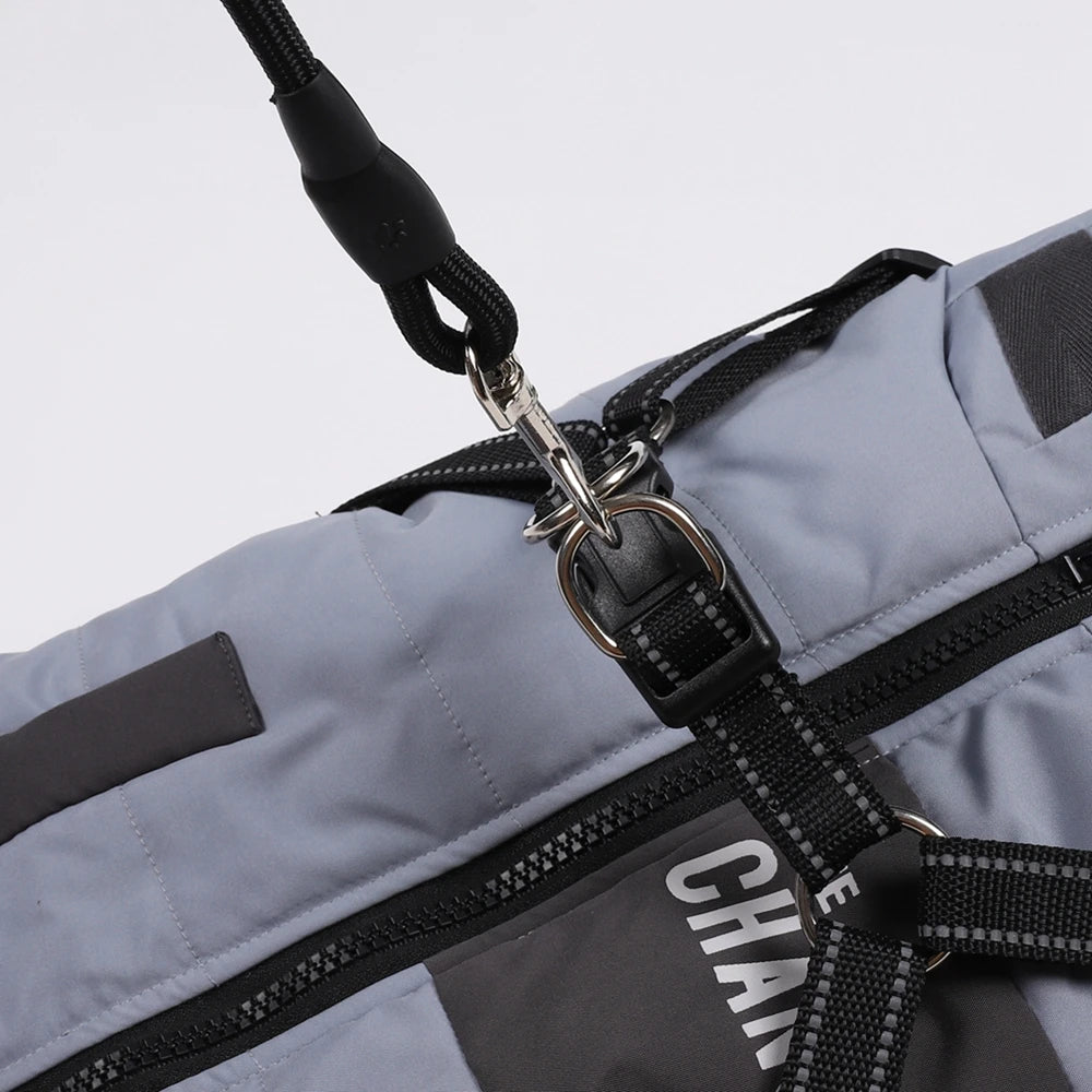 Guangdong Winter Dog Jacket With Harness Waterproof Coat