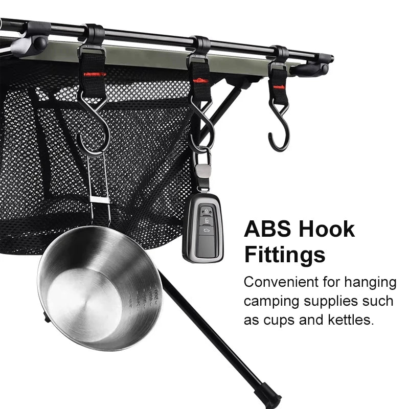 West Tune Folding Aluminum Camping Table With Mesh Storage Bag