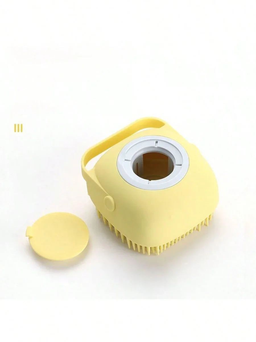 AEDG Dog Bath Brush Silicone Massage Shower Grooming Tool Shampoo