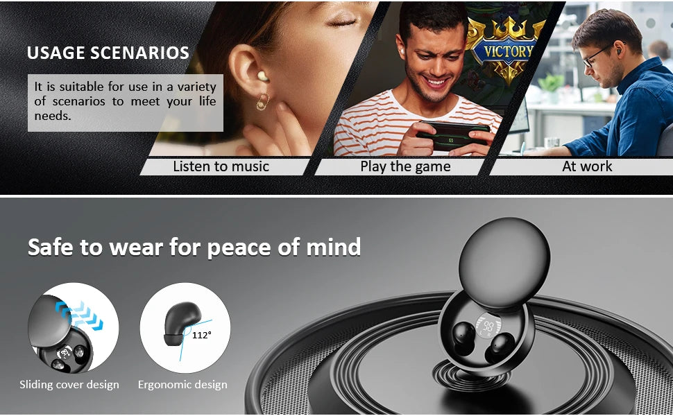 SHUKE SK26 Bluetooth 5 4 Wireless Earphones ANC With Bass