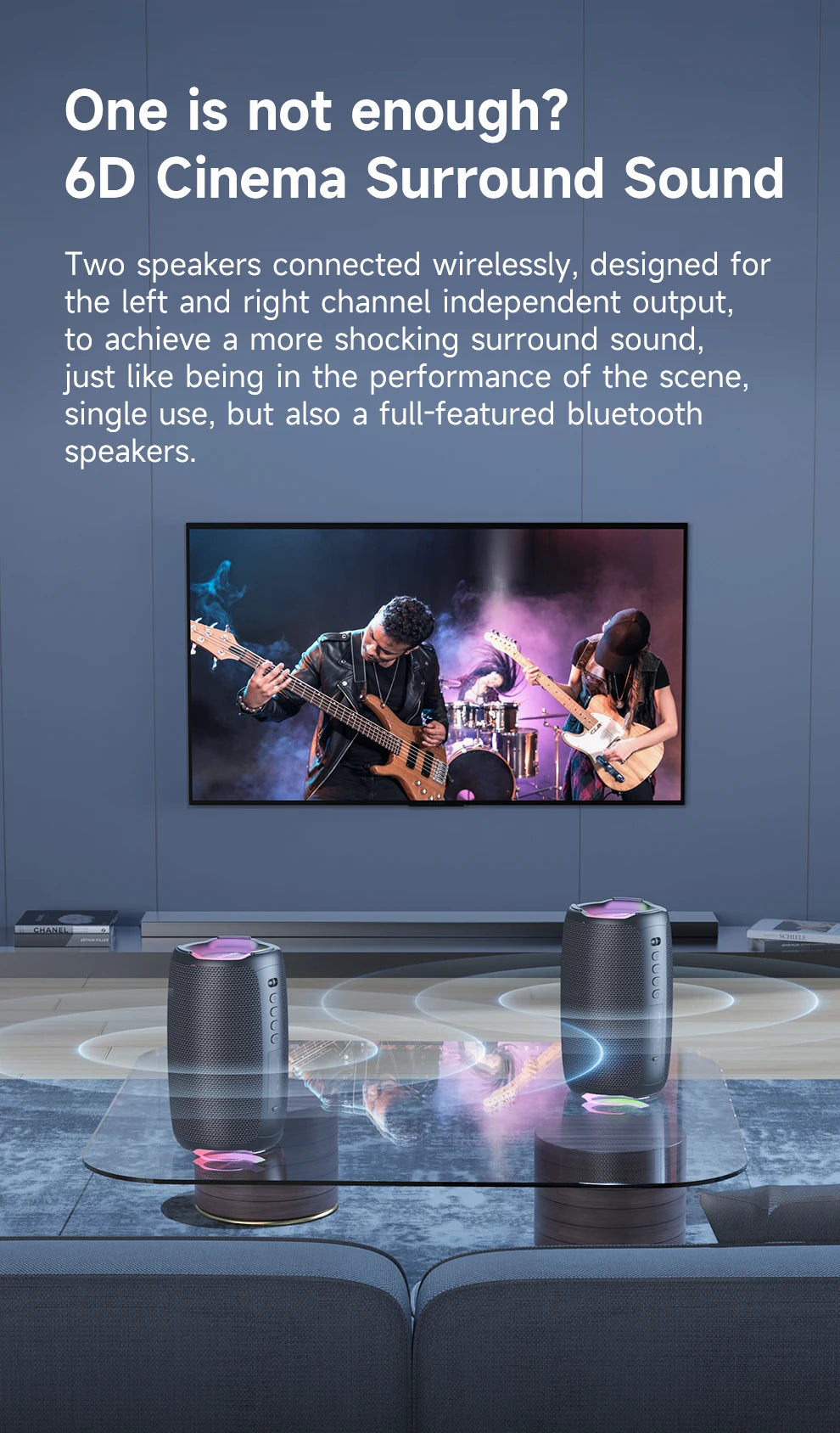 Zealot S61 Bluetooth Speaker IPX6 Waterproof Outdoor Bass