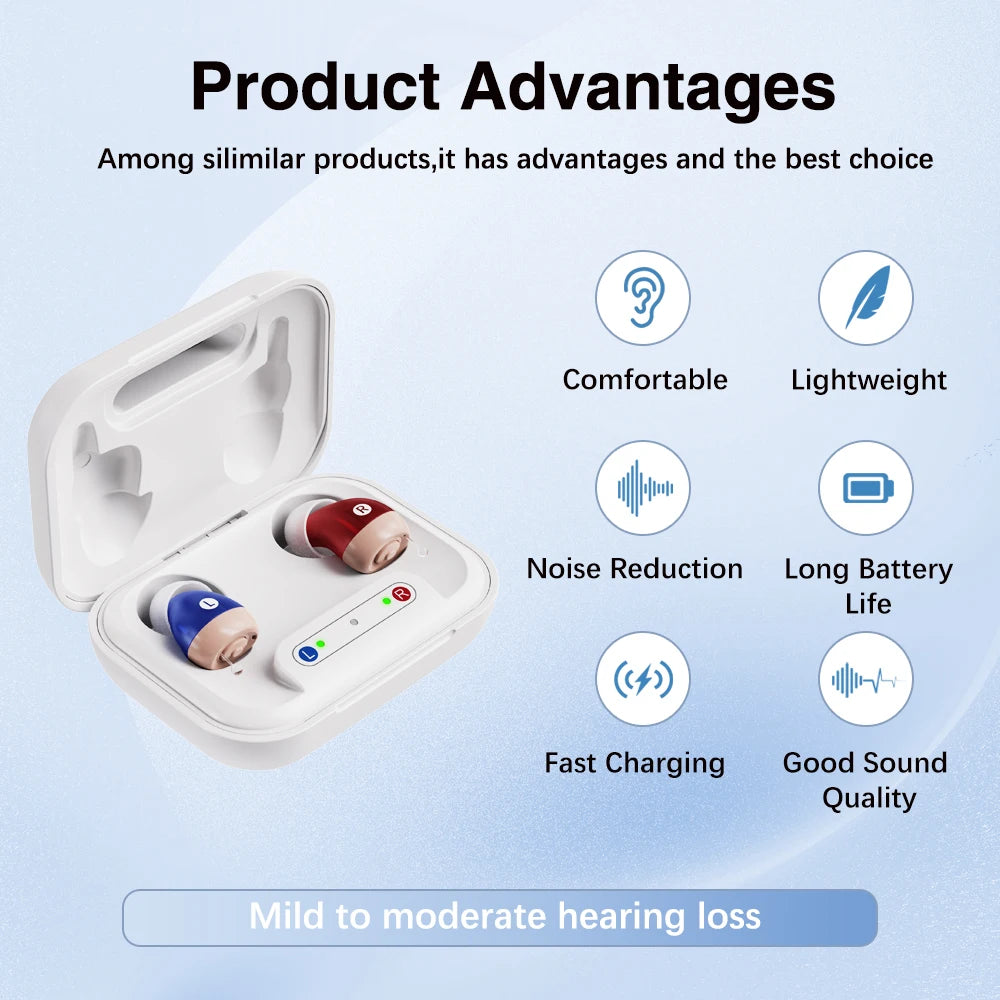 Hign-concerned JINGHAO Rechargeable In Ear Hearing Aids With Enhanced Amplification