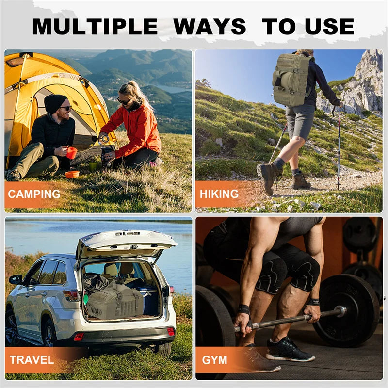 LQARMY Molle Tactical Backpack for Hiking and Camping