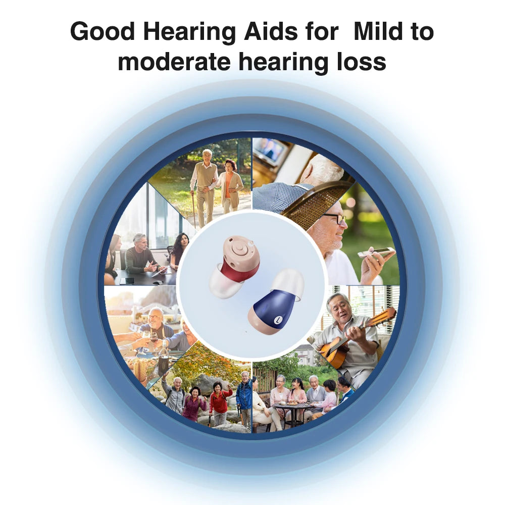 Hign-concerned JINGHAO Rechargeable In Ear Hearing Aids With Enhanced Amplification