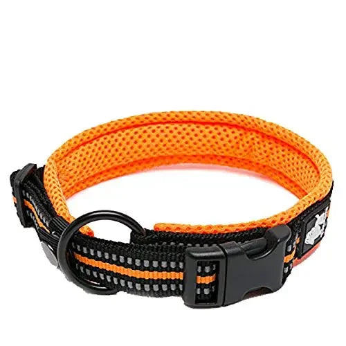 TRUELOVECN Truelove Nylon Dog Collar Padded Reflective Quick Release