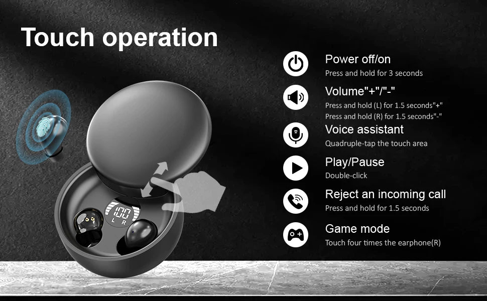 SHUKE SK26 Bluetooth 5 4 Wireless Earphones ANC With Bass