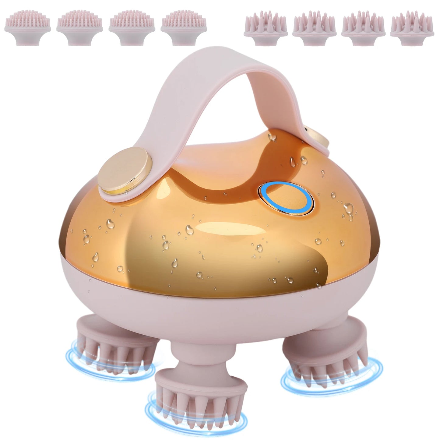 APWIKOGER Electric Scalp Massager With 8 Silicone Heads