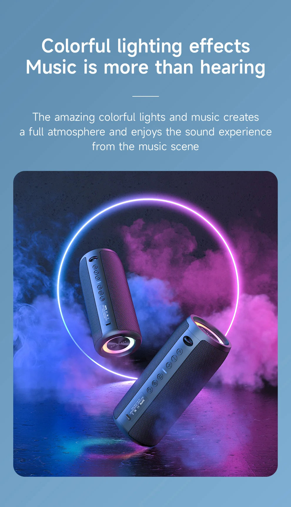 ZEALOT S51Pro 40W IPX5 Waterproof Bluetooth Speaker TWS