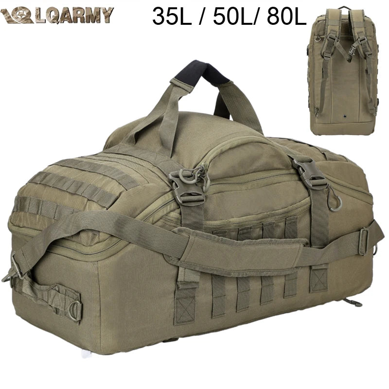 LQARMY Molle Tactical Backpack for Hiking and Camping