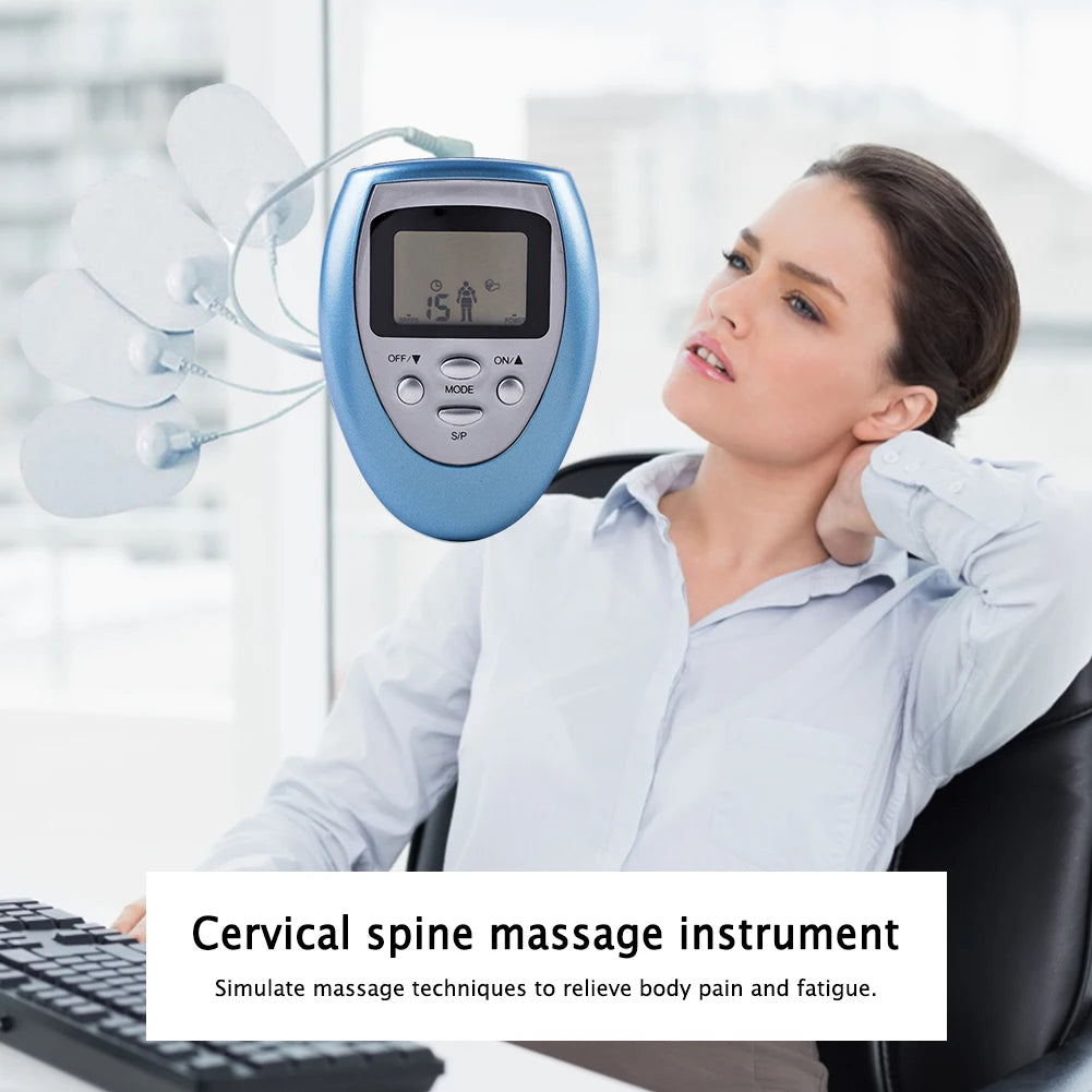 8 Modes Tens Muscle Stimulator Massage Machine For Pain Relief And Physiotherapy With Power Off