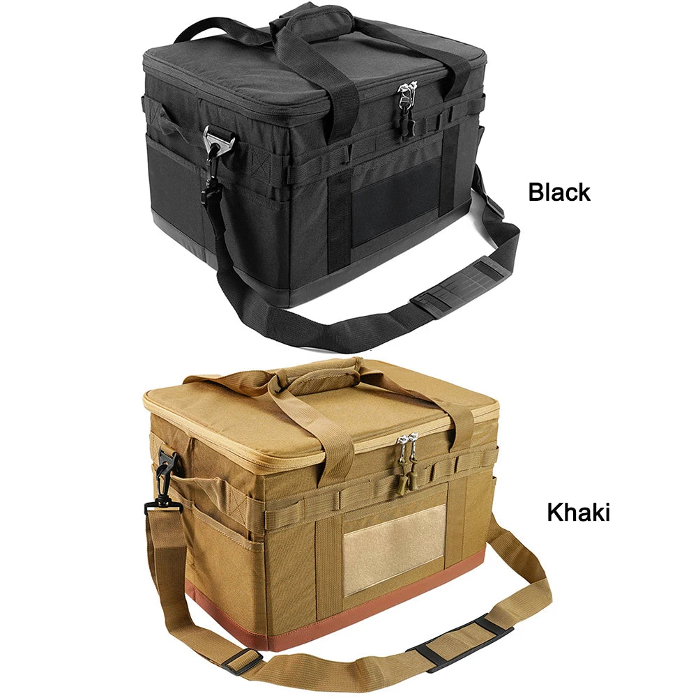 VKTECH Camping Cooking Utensil Organizer Collapsible Storage Case