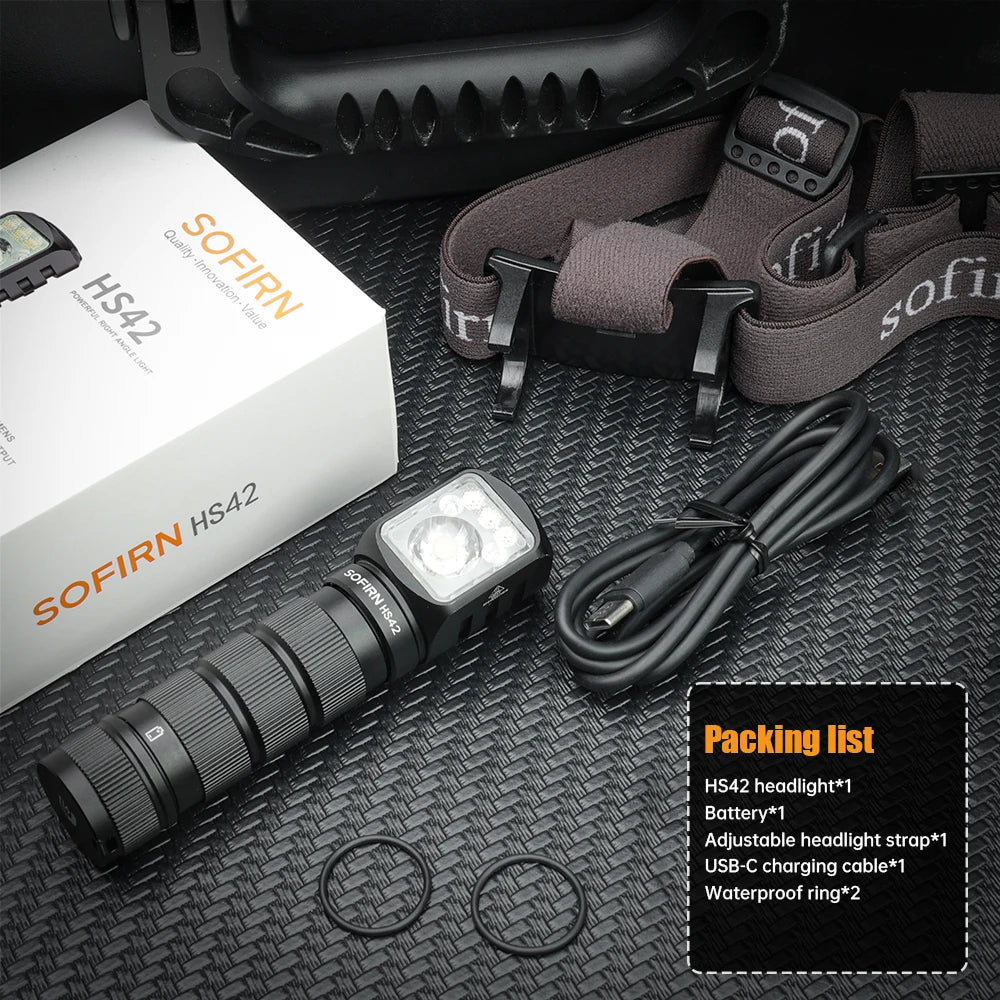 Sofirn HS42 Headlamp 2100lm USB C Rechargeable Flashlight