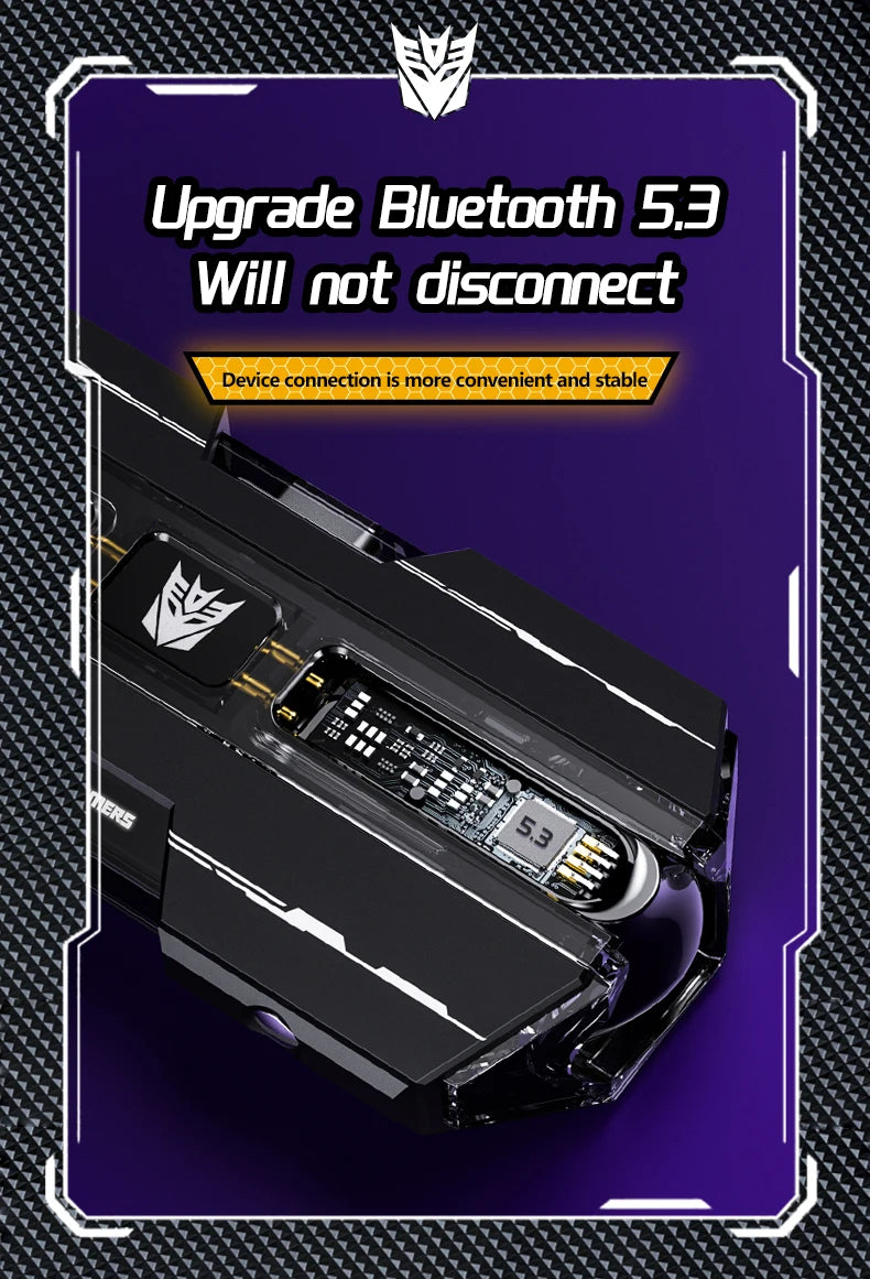 Transformers TF-T01 Gaming Earphones Bluetooth 5.3 Wireless Earbuds