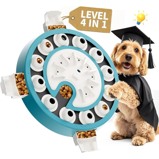 Hign-concerned Dog Puzzle 4 In 1 Interactive Toy Feeder