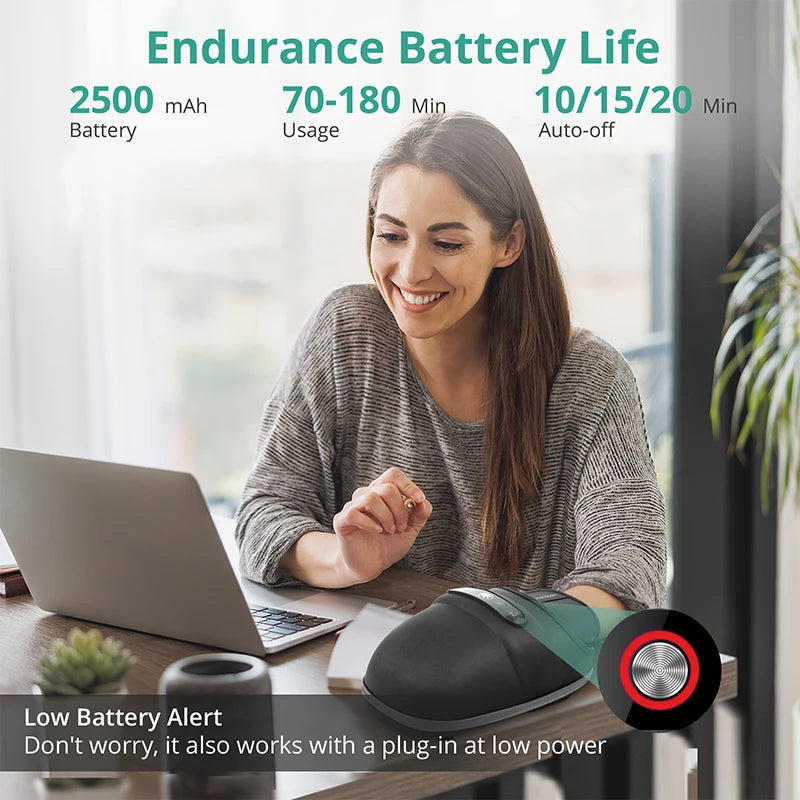 Medcursor Wireless Electric Hand Massager With Air Compression AcupointNumbnessRelief