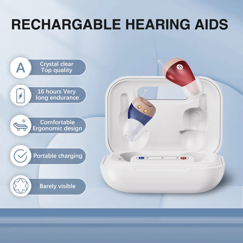 Hign-concerned JINGHAO Rechargeable In Ear Hearing Aids With Enhanced Amplification