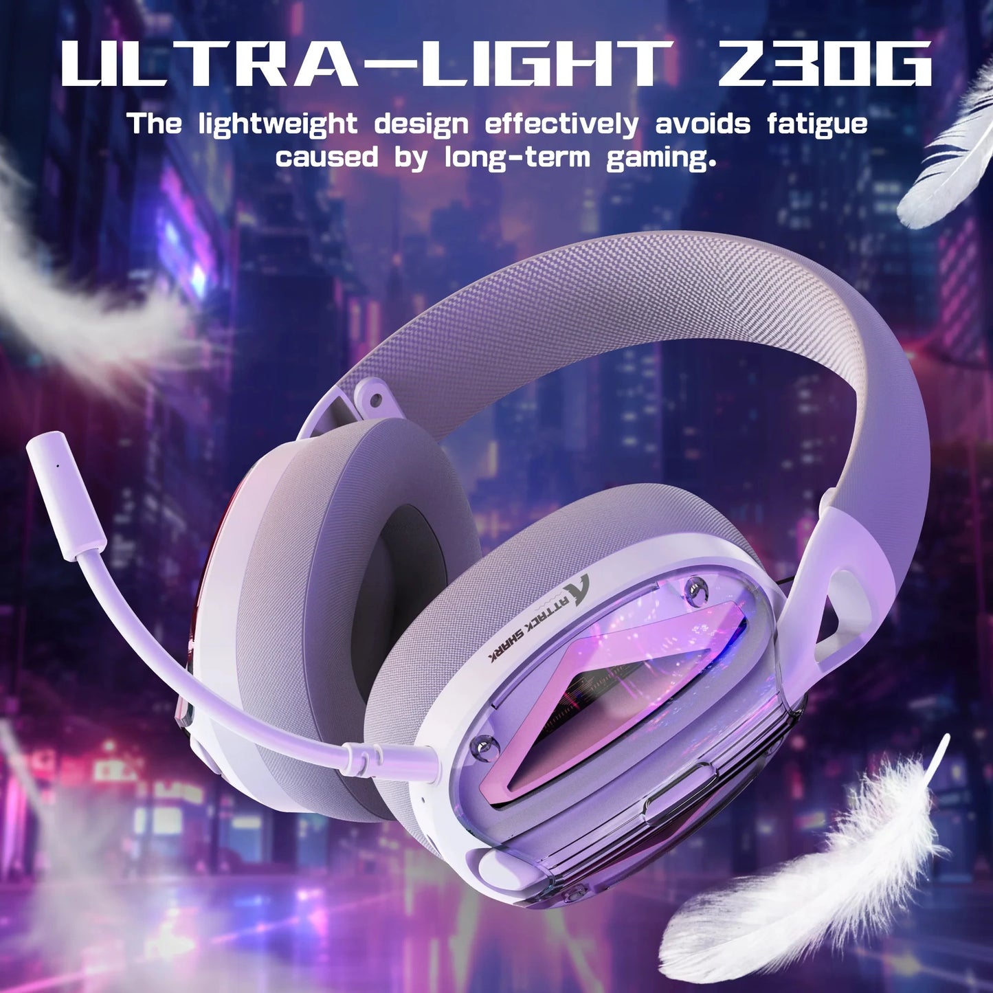 Attack Shark L60 Ultra Light Tri Mode Wireless Headset