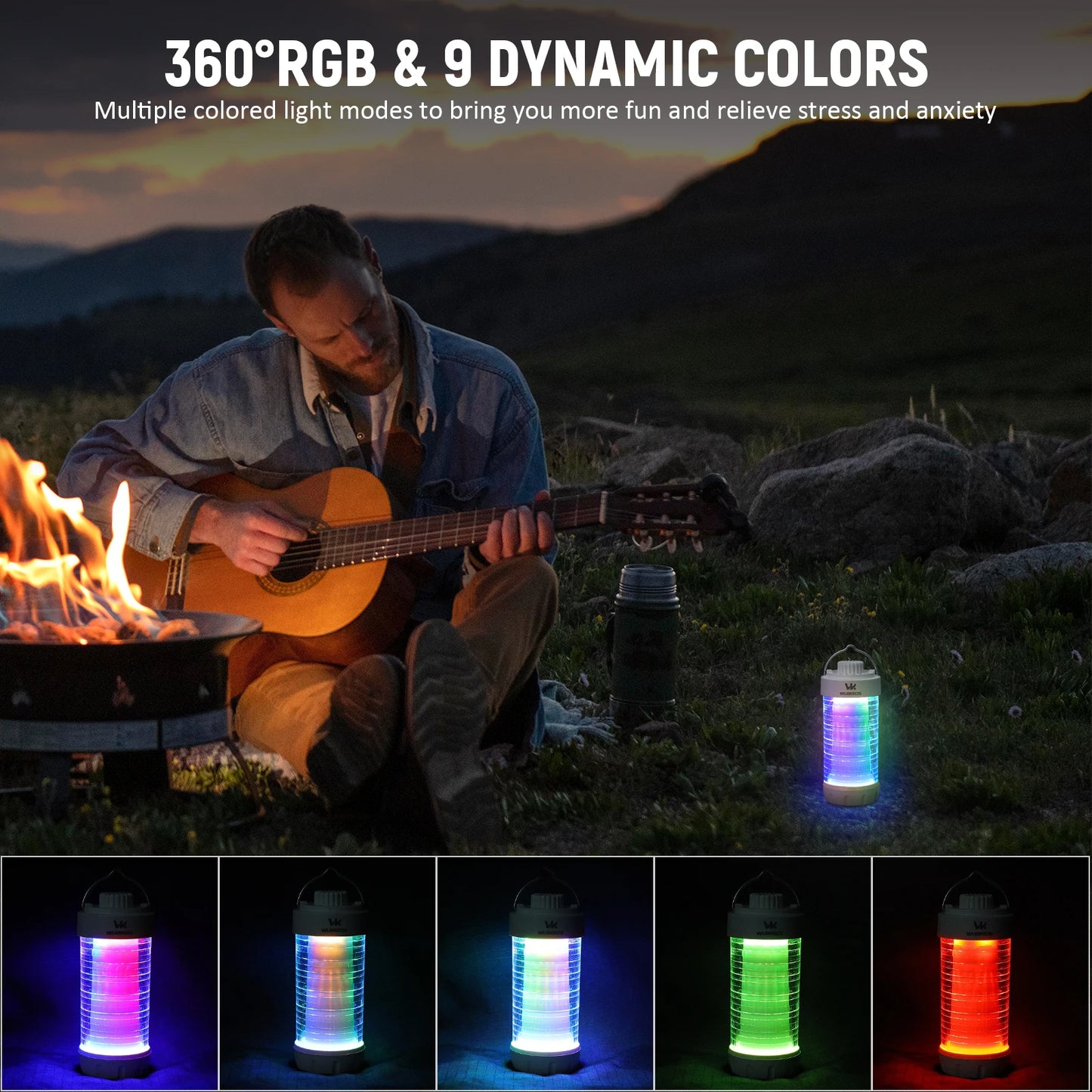 Wurkkos CL01 Camping Lantern 550lm Rechargeable LED Lantern Power Bank