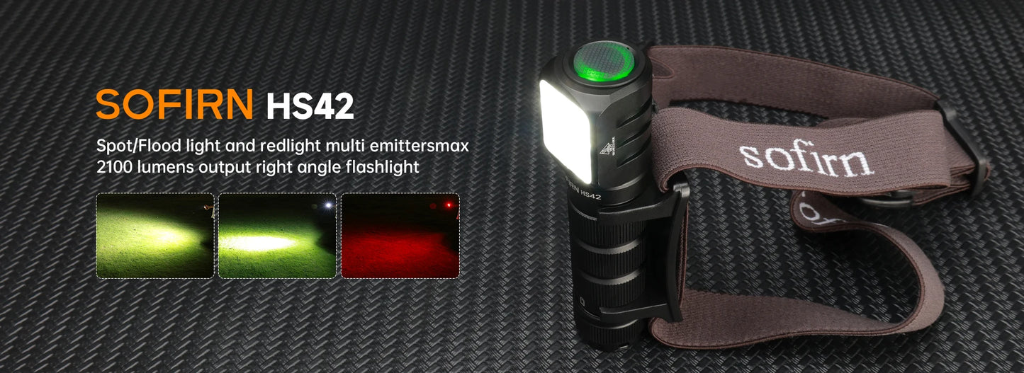 Sofirn HS42 Headlamp 2100lm USB C Rechargeable Flashlight