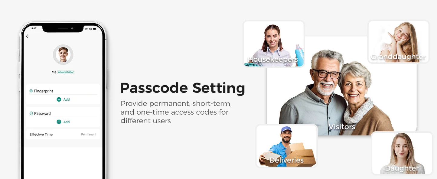 Arpha D280 Keyless Entry Door Lock 5 in 1 Deadbolt