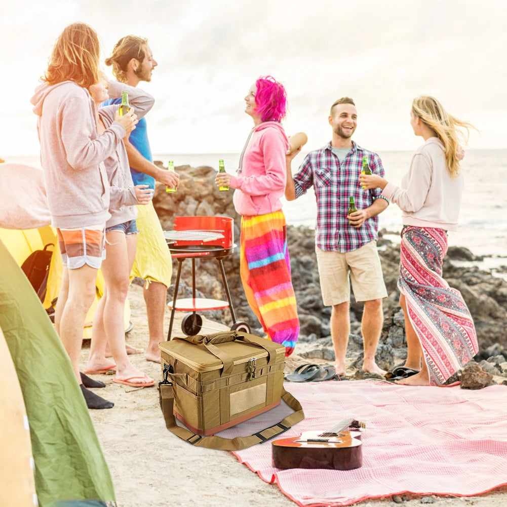 VKTECH Camping Cooking Utensil Organizer Collapsible Storage Case