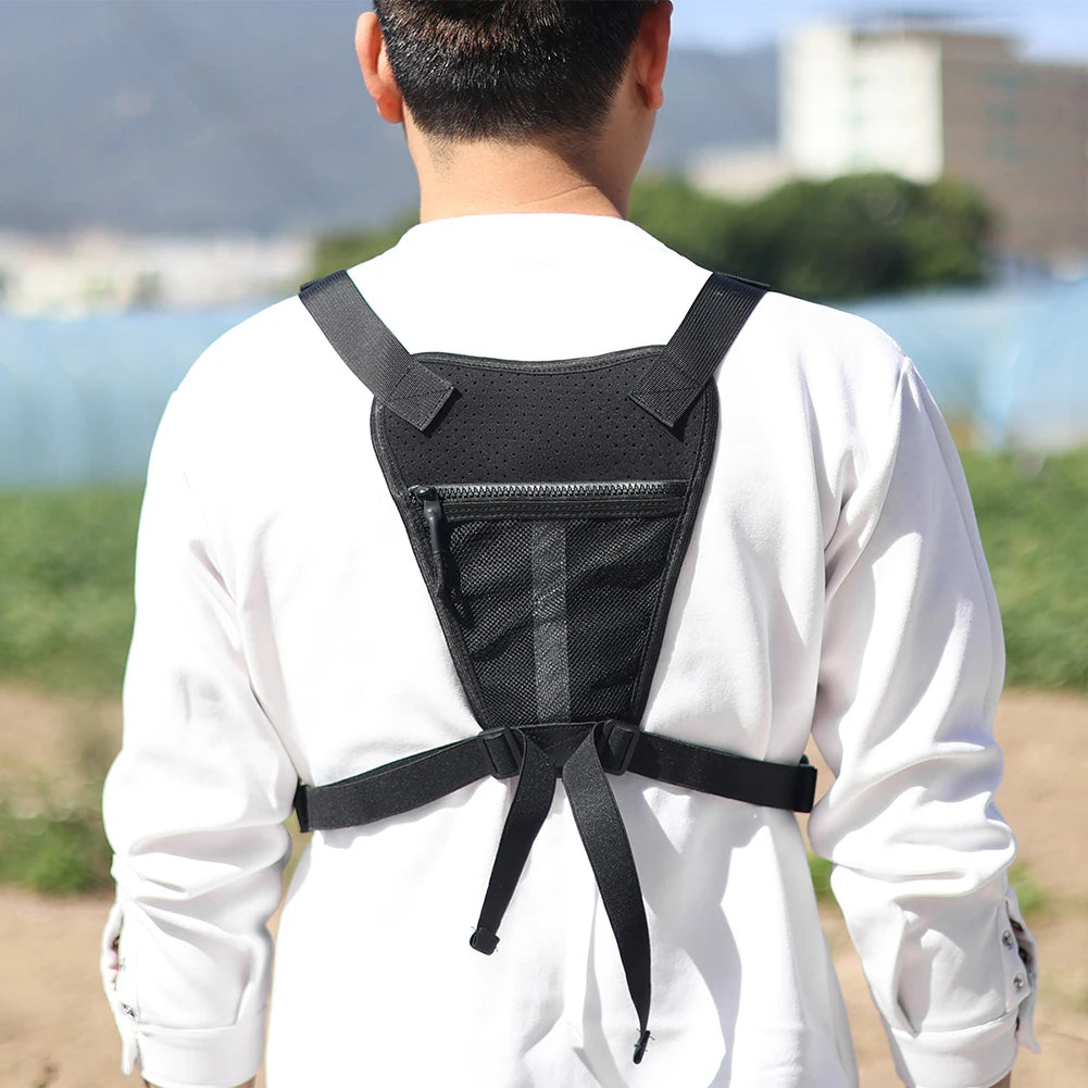 Shunmaii Sports Chest Bag Running Vest With Front Phone Holder