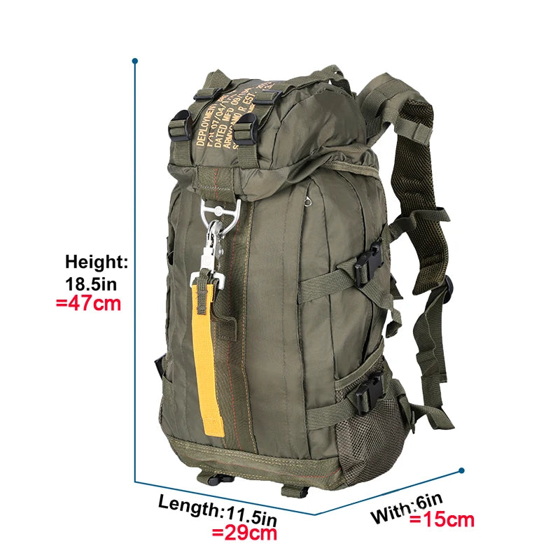 LQARMY Waterproof Hiking Backpack Outdoor Travel Daypack Unisex