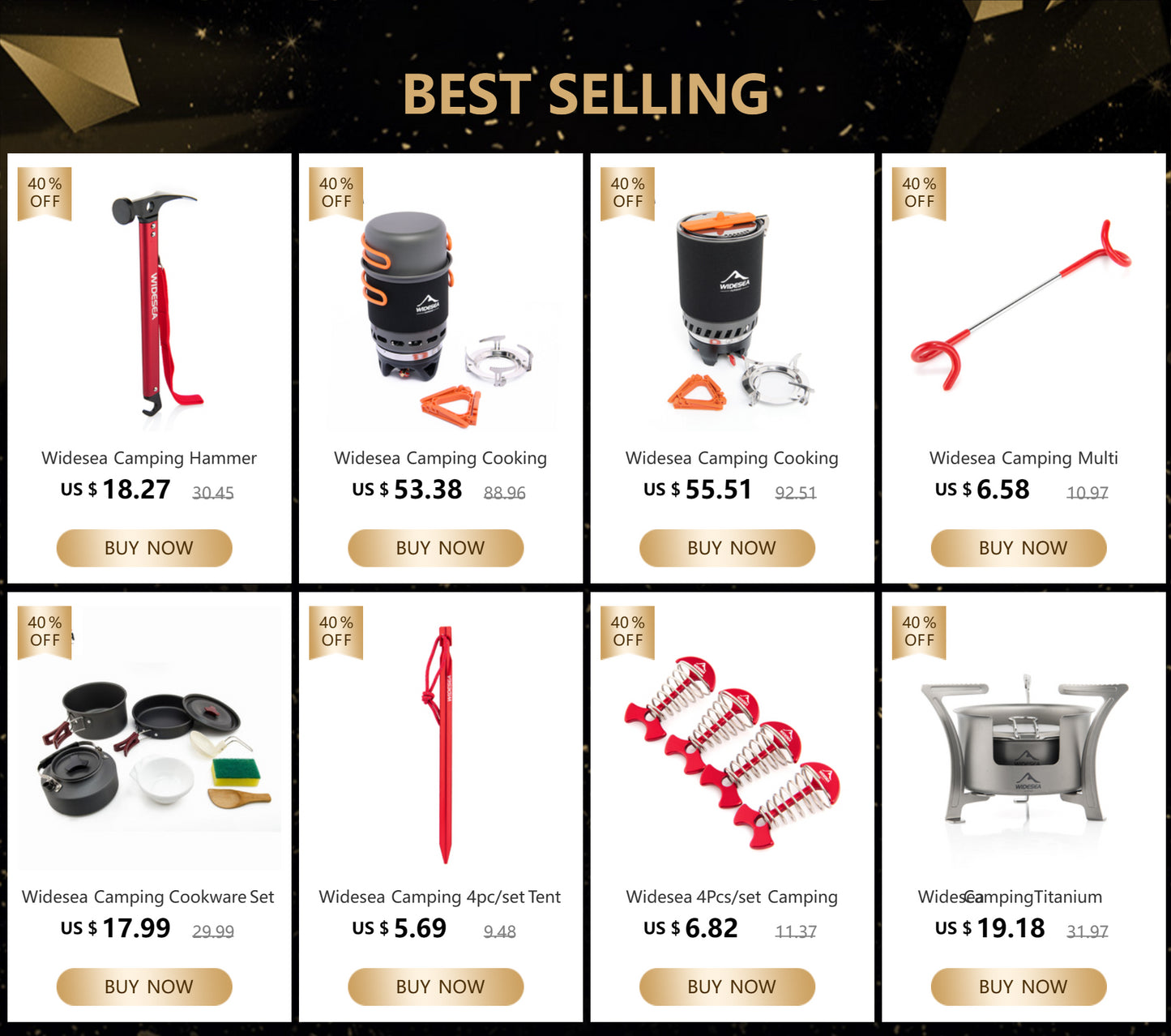 Widesea Camping Cooking System With Heat Exchanger Outdoor Gas Stove Burner For Backpacking