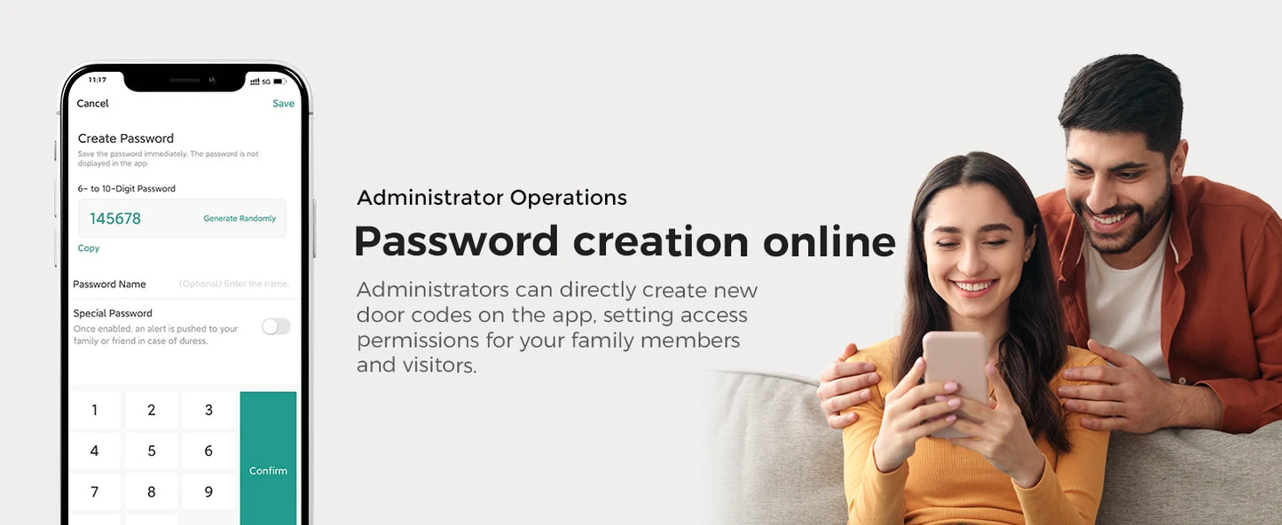 Arpha D280 Keyless Entry Door Lock 5 in 1 Deadbolt