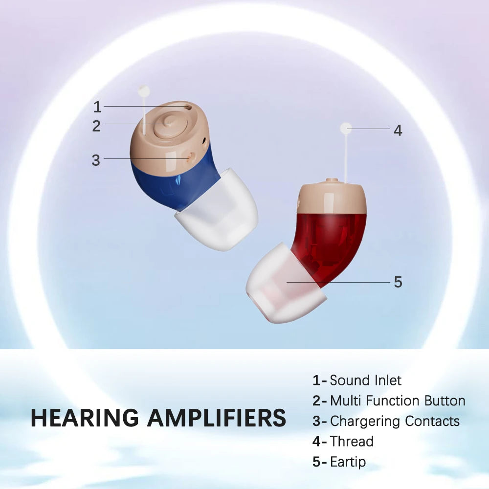 Hign-concerned JINGHAO Rechargeable In Ear Hearing Aids With Enhanced Amplification
