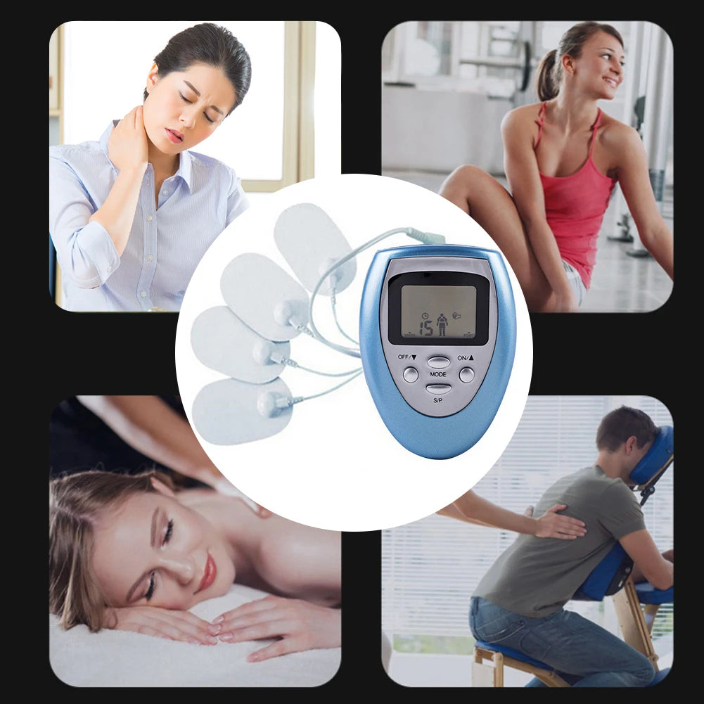 8 Modes Tens Muscle Stimulator Massage Machine For Pain Relief And Physiotherapy With Power Off