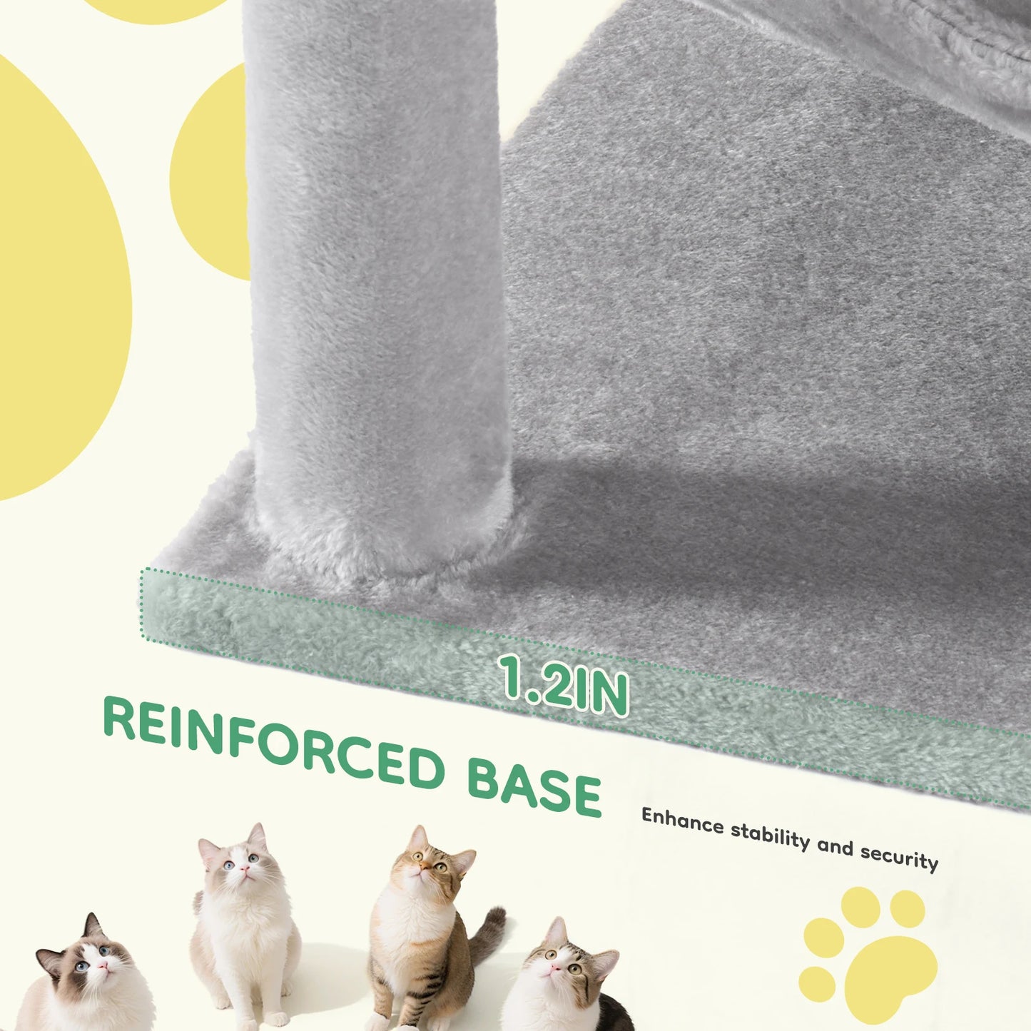 JHK Multi Cat Climbing Cat Tree Tower Sisal Scratching Posts